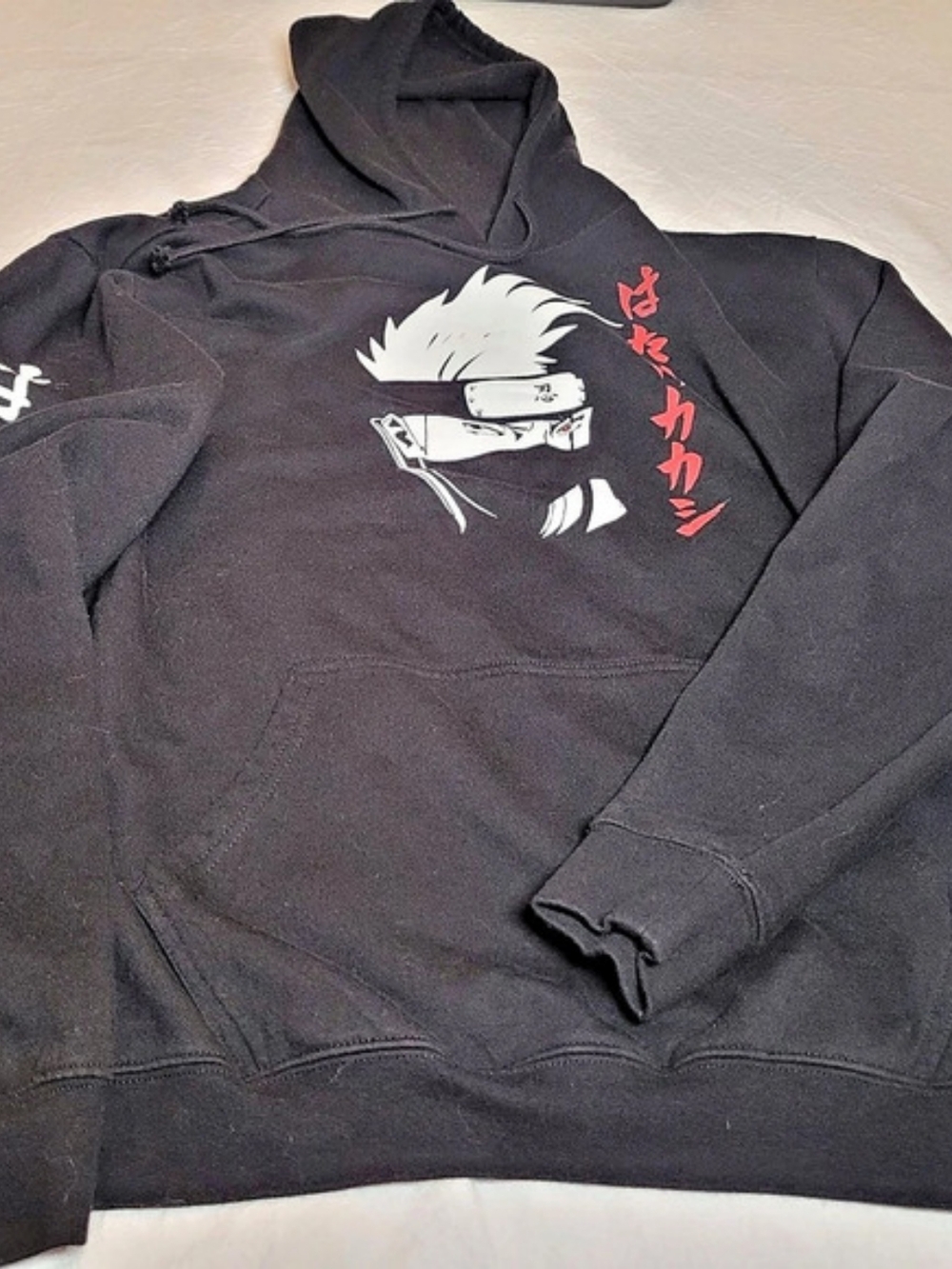 Hot Topic Naruto Kakashi Graphic Hoodie Size Large Anime